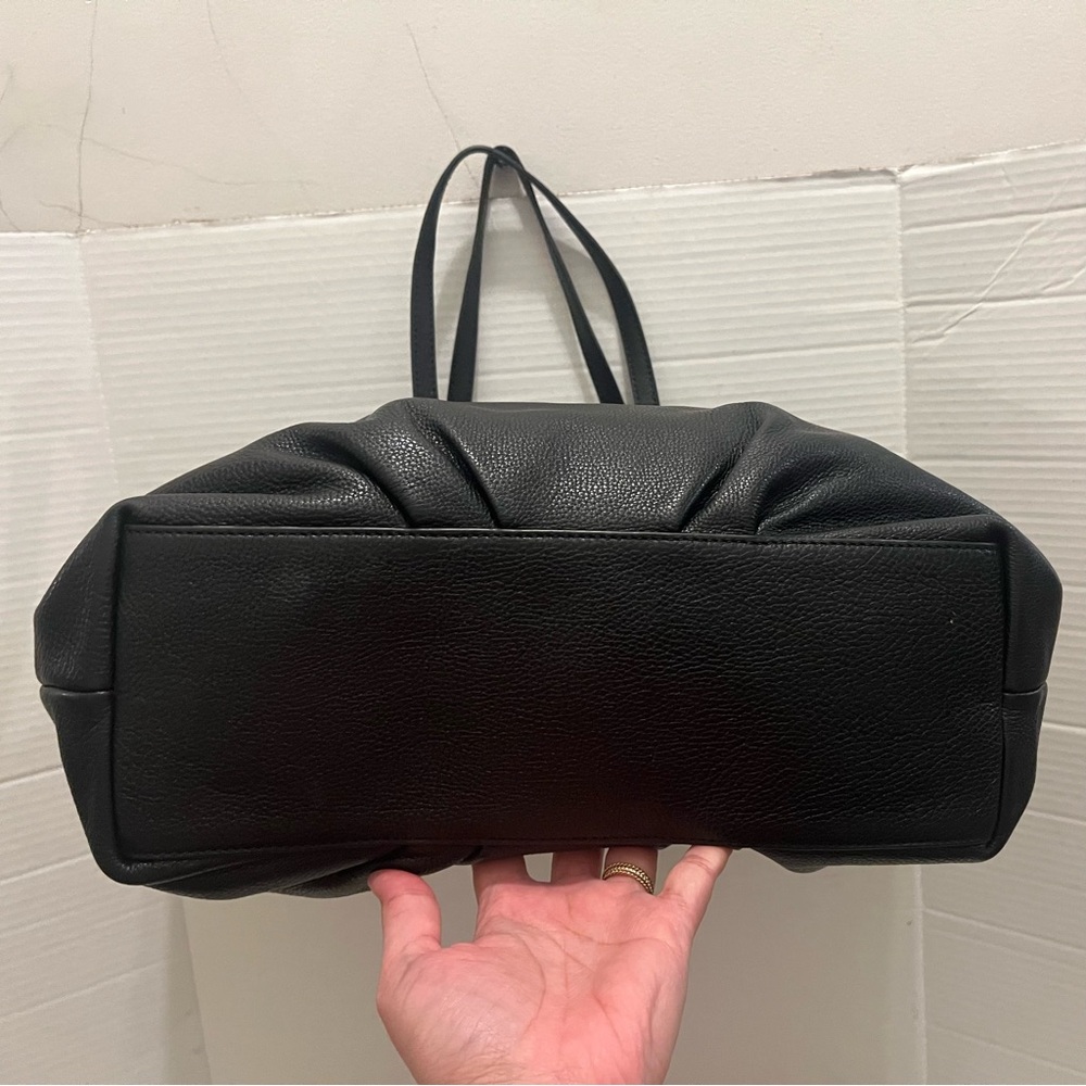 Tory Burch Black Leather Tote - Picture 6 of 12